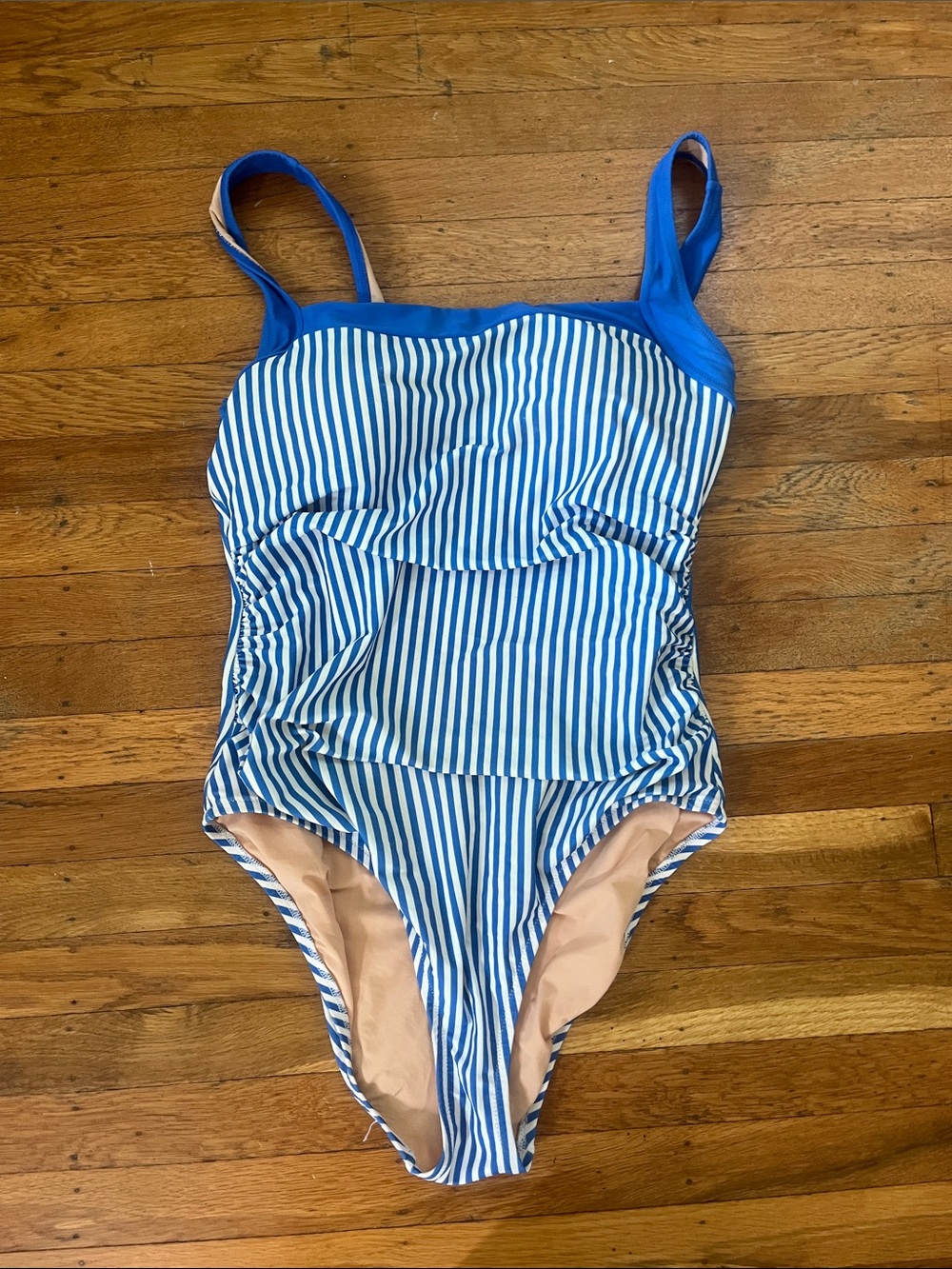 Jcrew square nexk stripe one piece